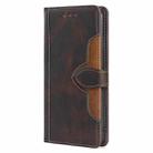 For Tecno Spark 30C 4G Skin Feel Magnetic Buckle Leather Phone Case(Brown) - 2