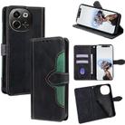 For Tecno Pova 6 Neo 5G Skin Feel Magnetic Buckle Leather Phone Case(Black) - 1