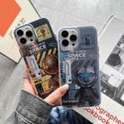 For iPhone 12 Dual-side IMD Astronaut Frosted Phone Case(Blue Grey) - 6
