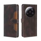 For Xiaomi 13 Ultra 5G Skin Feel Magnetic Buckle Leather Phone Case(Brown) - 1