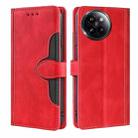 For Xiaomi Civi 4 Pro Skin Feel Magnetic Buckle Leather Phone Case(Red) - 1