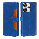 For Xiaomi Redmi Turbo 3 5G Skin Feel Magnetic Buckle Leather Phone Case(Blue) - 1