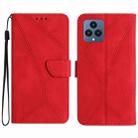 For T-Mobile T Phone 5G Stitching Embossed Leather Phone Case(Red) - 1