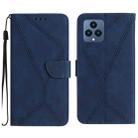 For T-Mobile T Phone 5G Stitching Embossed Leather Phone Case(Blue) - 1