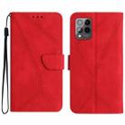 For T-Mobile T Phone Pro 5G Stitching Embossed Leather Phone Case(Red) - 1