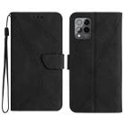 For T-Mobile T Phone Pro 5G Stitching Embossed Leather Phone Case(Black) - 1