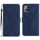 For T-Mobile T Phone Pro 5G Stitching Embossed Leather Phone Case(Blue) - 1