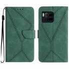 For T-Mobile REVVL 7 Pro 5G Stitching Embossed Leather Phone Case(Green) - 1