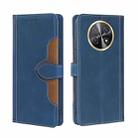 For Huawei Enjoy 60X Skin Feel Magnetic Buckle Leather Phone Case(Blue) - 1