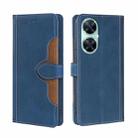 For Huawei Enjoy 60 Pro / nova 11i Skin Feel Magnetic Buckle Leather Phone Case(Blue) - 1