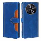 For Huawei nova 12i 4G Skin Feel Magnetic Buckle Leather Phone Case(Blue) - 1