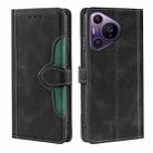 For Huawei Pura 70 Pro / 70 Pro+ 5G Skin Feel Magnetic Buckle Leather Phone Case(Black) - 1