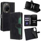 For Huawei nova 14 Ultra 5G Skin Feel Magnetic Buckle Leather Phone Case(Black) - 1