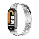 For Xiaomi Mi Band 8 / 9 / 9 NFC Mijobs Seven Bead Stainless Steel Watch Band(Silver) - 1