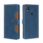 For Kyocera Digno SX3-KYG02 Skin Feel Magnetic Buckle Leather Phone Case(Blue) - 1