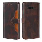 For Kyocera Digno SX4 5G Skin Feel Magnetic Buckle Leather Phone Case(Brown) - 1