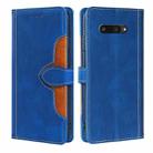 For Kyocera Digno SX4 5G Skin Feel Magnetic Buckle Leather Phone Case(Blue) - 1