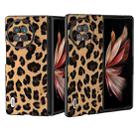 For vivo X Fold2 ABEEL Black Edge Leopard Phone Case(Leopard Print) - 1