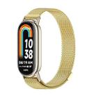For Xiaomi Mi Band 8 Mijobs Milan Magnetic Metal Stainless Steel Watch Band(Gold+Light Gold) - 1