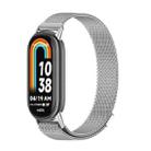 For Xiaomi Mi Band 8 / 9 / 9 NFC Mijobs Milan Magnetic Metal Stainless Steel Watch Band(Silver) - 1