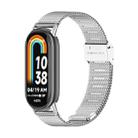 For Xiaomi Mi Band 8 Mijobs Milan Buckle Metal Stainless Steel Watch Band(Silver) - 1