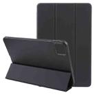For Xiaomi Pad 6 / Pad 6 Pro Three-fold Holder Flip Tablet Leather Case(Black) - 1