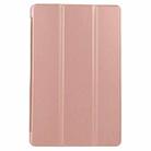 For Xiaomi Redmi Pad SE 2023 Three-fold Holder Flip Tablet Leather Case(Rose Gold) - 2