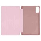 For Xiaomi Redmi Pad SE 2023 Three-fold Holder Flip Tablet Leather Case(Rose Gold) - 4