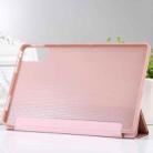 For Xiaomi Redmi Pad SE 2023 Three-fold Holder Flip Tablet Leather Case(Rose Gold) - 5