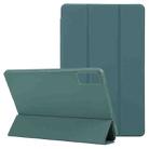 For Xiaomi Redmi Pad SE 2023 Three-fold Holder Flip Tablet Leather Case(Dark Green) - 1