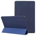 For Xiaomi Redmi Pad SE 2023 Three-fold Holder Flip Tablet Leather Case(Dark Blue) - 1