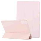 For Xiaomi Redmi Pad SE 2023 Three-fold Holder Flip Tablet Leather Case(Light Pink) - 1