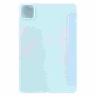 For Xiaomi Pad 6 Max 14 Three-fold Holder Flip Tablet Leather Case(Sky Blue) - 3