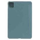 For Xiaomi Pad 6 Max 14 Three-fold Holder Flip Tablet Leather Case(Dark Green) - 3