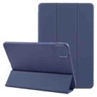 For Xiaomi Pad 6 Max 14 Three-fold Holder Flip Tablet Leather Case(Dark Blue) - 1