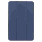 For Xiaomi Pad 6 Max 14 Three-fold Holder Flip Tablet Leather Case(Dark Blue) - 2