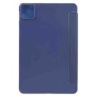 For Xiaomi Pad 6 Max 14 Three-fold Holder Flip Tablet Leather Case(Dark Blue) - 3