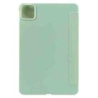 For Xiaomi Pad 6 Max 14 Three-fold Holder Flip Tablet Leather Case(Mint Green) - 3