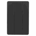 For Xiaomi Pad 6 Max 14 Three-fold Holder Flip Tablet Leather Case(Black) - 2