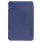 For Xiaomi Pad 7 / Pad 7 Pro Three-fold Holder Flip Tablet Leather Case(Dark Blue) - 3