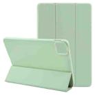 For Xiaomi Pad 7 / Pad 7 Pro Three-fold Holder Flip Tablet Leather Case(Mint Green) - 1
