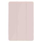 For Xiaomi Pad 7 / Pad 7 Pro Three-fold Holder Flip Tablet Leather Case(Light Pink) - 2