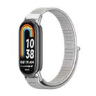 For Xiaomi Mi Band 8 / 9 / 9 NFC Mijobs Breathable Nylon Loop Watch Band(Sea Shell Silver) - 1