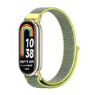 For Xiaomi Mi Band 8 Mijobs Breathable Nylon Loop Watch Band(Bright Yellow Gold) - 1