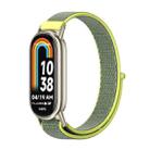 For Xiaomi Mi Band 8 / 9 / 9 NFC Mijobs Breathable Nylon Loop Watch Band(Bright Yellow Light Gold) - 1