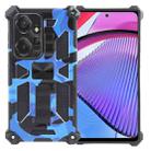 For Motorola Moto G Power 5G 2024 Camouflage Armor Kickstand TPU + PC Magnetic Phone Case(Dark Blue) - 1