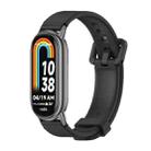 For Xiaomi Mi Band 8 Mijobs Silicone Breathable Watch Band(Black) - 1