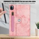 For Xiaomi Mi Pad 5 Solid Color 360 Degrees Rotation Tablet Leather Case with Holder(Pink) - 5