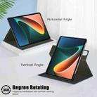 For Xiaomi Mi Pad 5 Solid Color 360 Degrees Rotation Tablet Leather Case with Holder(Black) - 6