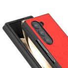 For Samsung Galaxy Z Fold6 ABEEL Genuine Leather Luolai Series Phone Case(Red) - 3